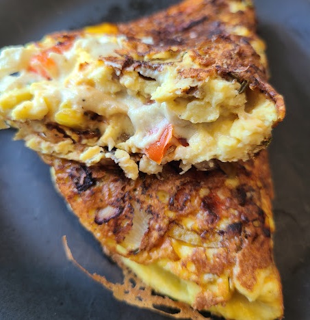 Yummy vegan omelet!